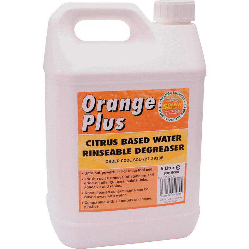 SOLENT SOL7272910B Orange-Plus Citrus Based Water Rinseable  DegreaserVitalMRO