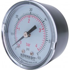 KENNEDY KEN2598360K 50Mm Dia.X 0-4 Bar Pressure Gauge